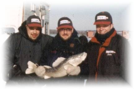 Yellow Walleye of 9 pounds 10 ounces captured by Richer Fortin on January 15th 2000